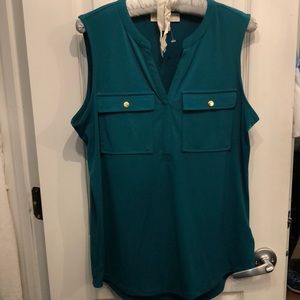 Bold color green top